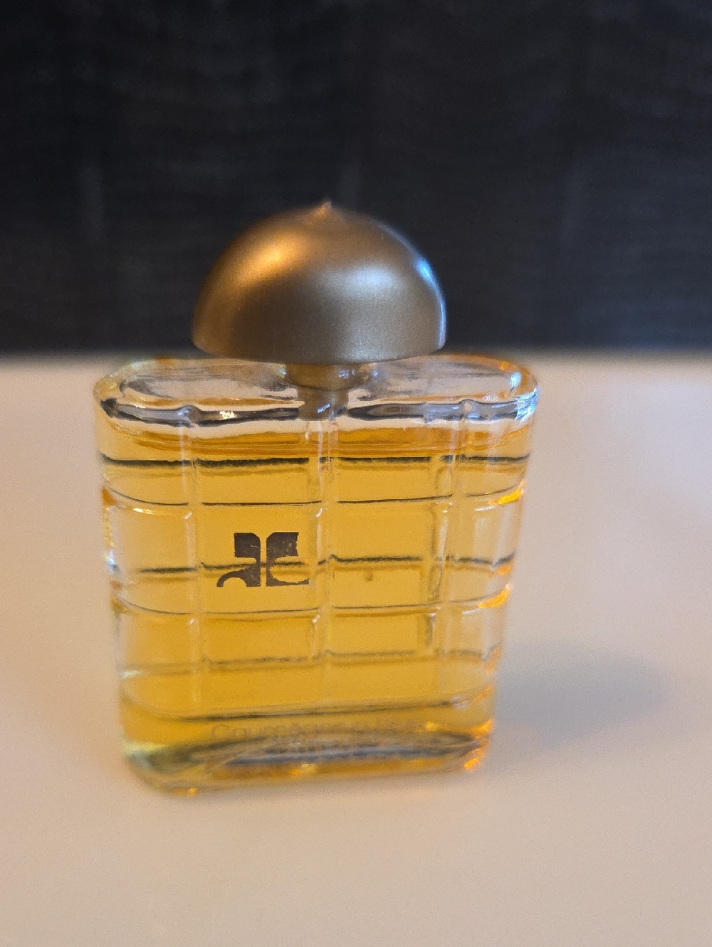 Courreges Rare !!  Bottle with Gold Cap - Amber Liquid